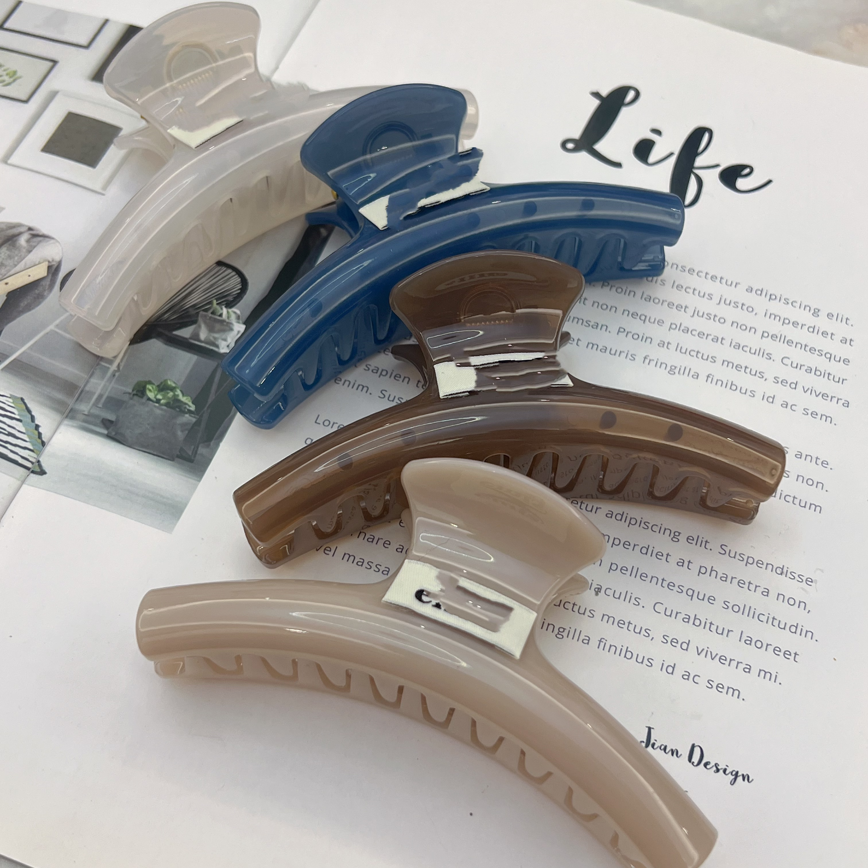 时尚高级感大抓夹J292