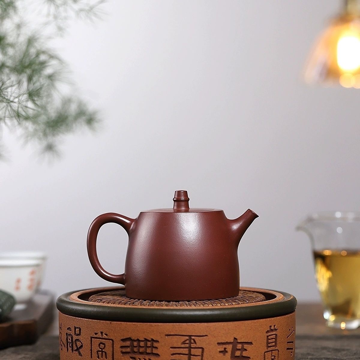 HB正宗宜兴紫砂原矿一厂底槽清卡盖汉铎壶高档功夫泡茶壶茶具