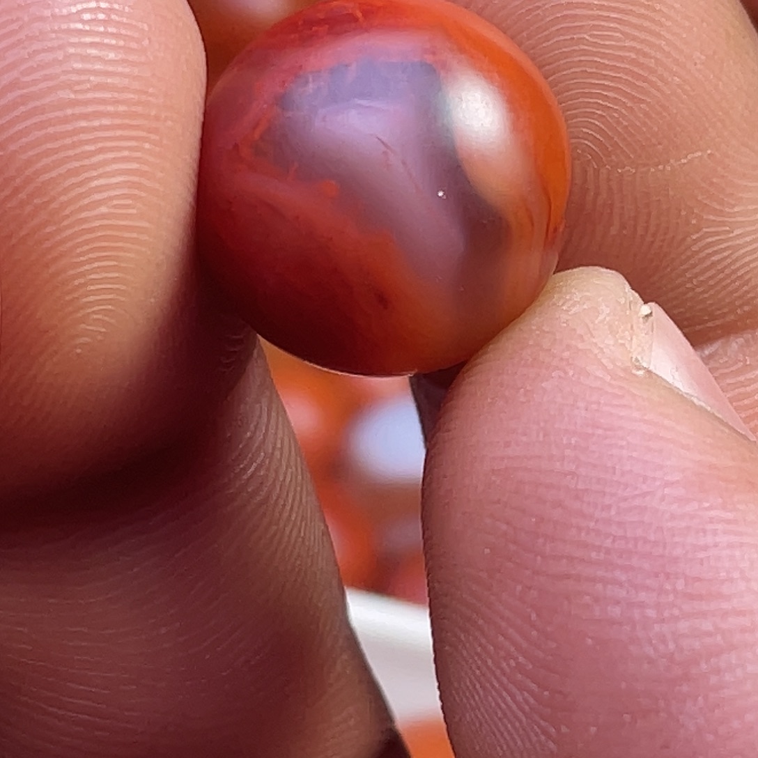 昴***津南红玛瑙未镶嵌川料南红纯手工手工打磨