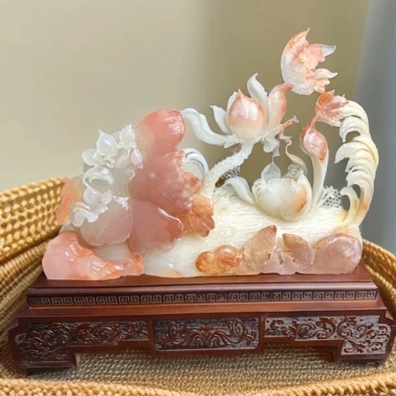 和和美美玉雕摆件