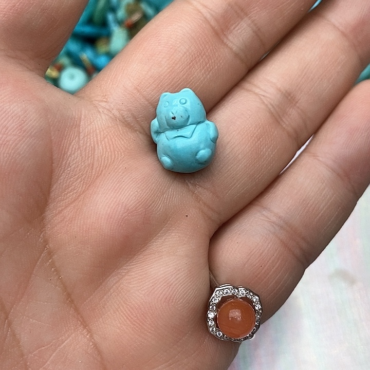 绿松石珠宝奇石未镶嵌