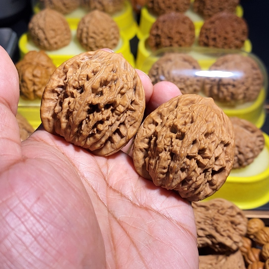 文玩核桃把件42麦虎