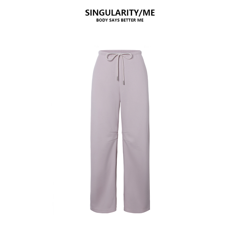Singularity Me 9A 8323 设计感工艺显瘦松紧腰抽绳阔腿裤休闲裤