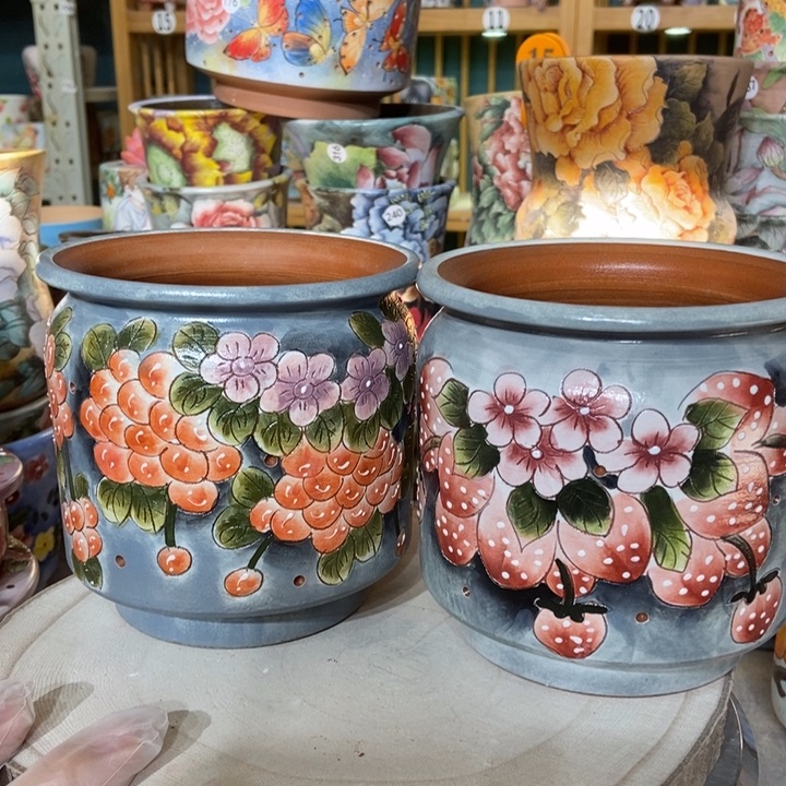 红陶景德镇艺术手绘作品