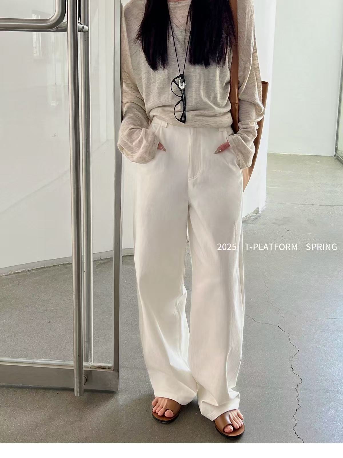 【T台T-PLATFORM断码福福款15200#】春夏季韩版长裤女士休闲裤百搭