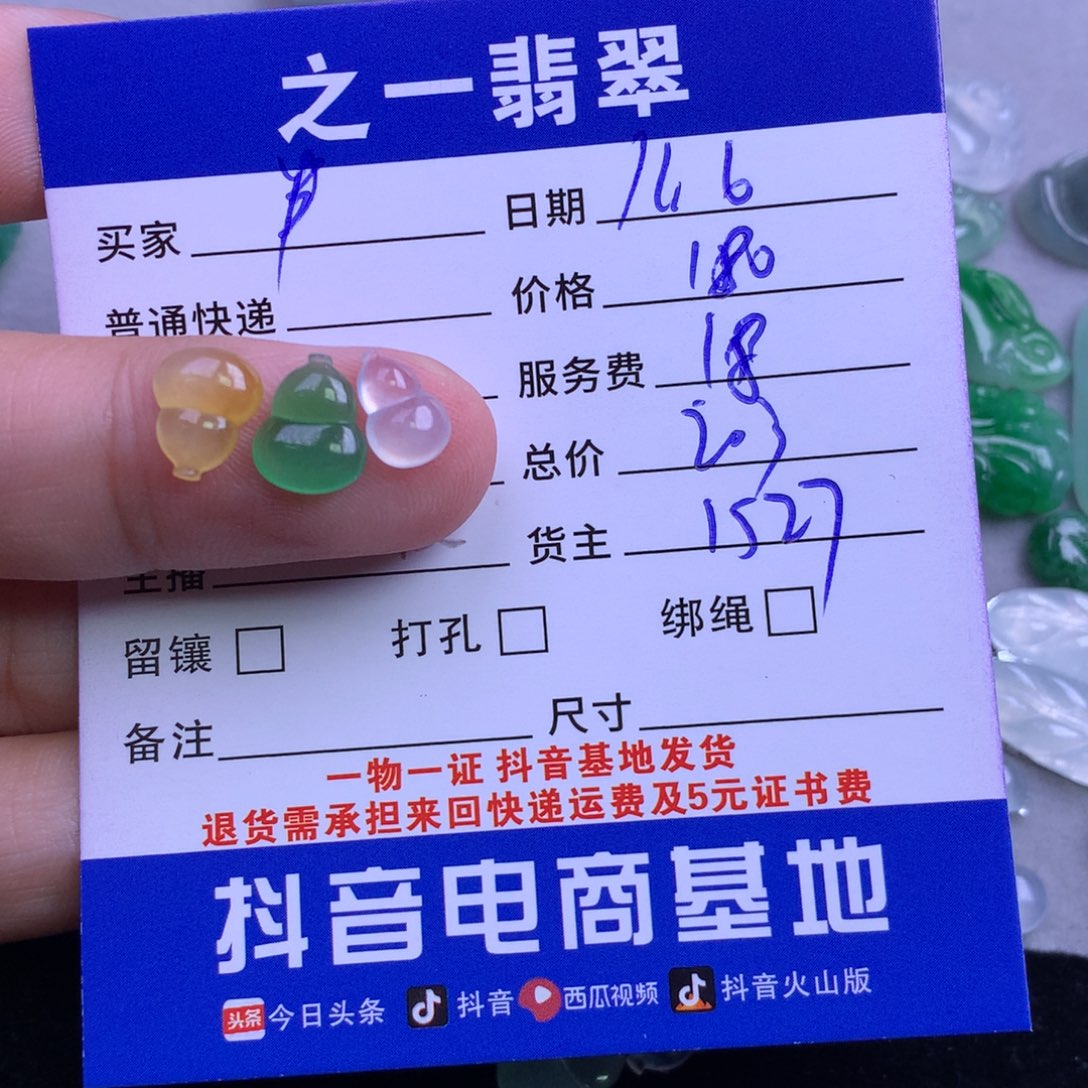 颈饰未镶嵌翡翠半**归