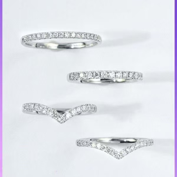  V排  直排  时尚   可搭配主戒佩戴