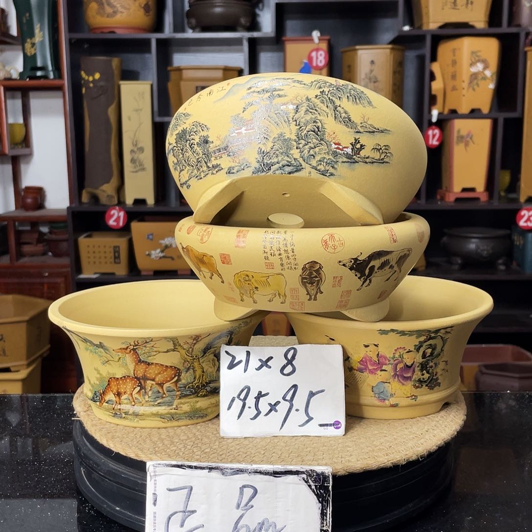 紫砂D-婉秋紫砂花盆