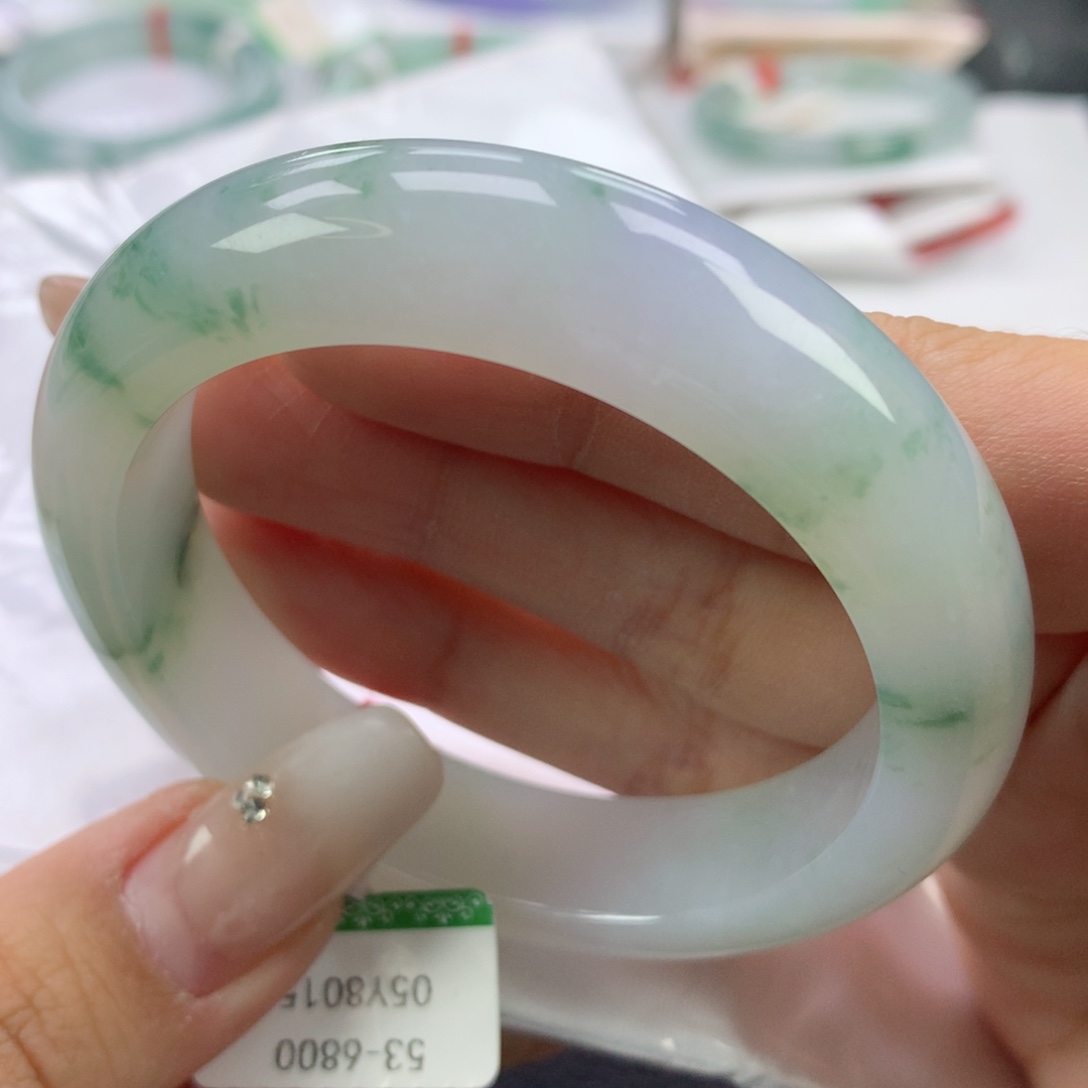 翡翠手镯未镶嵌53:5正