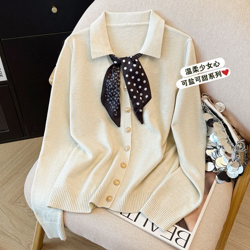 女毛针织衫秋季温柔风毛衣上衣春秋少女心洋气