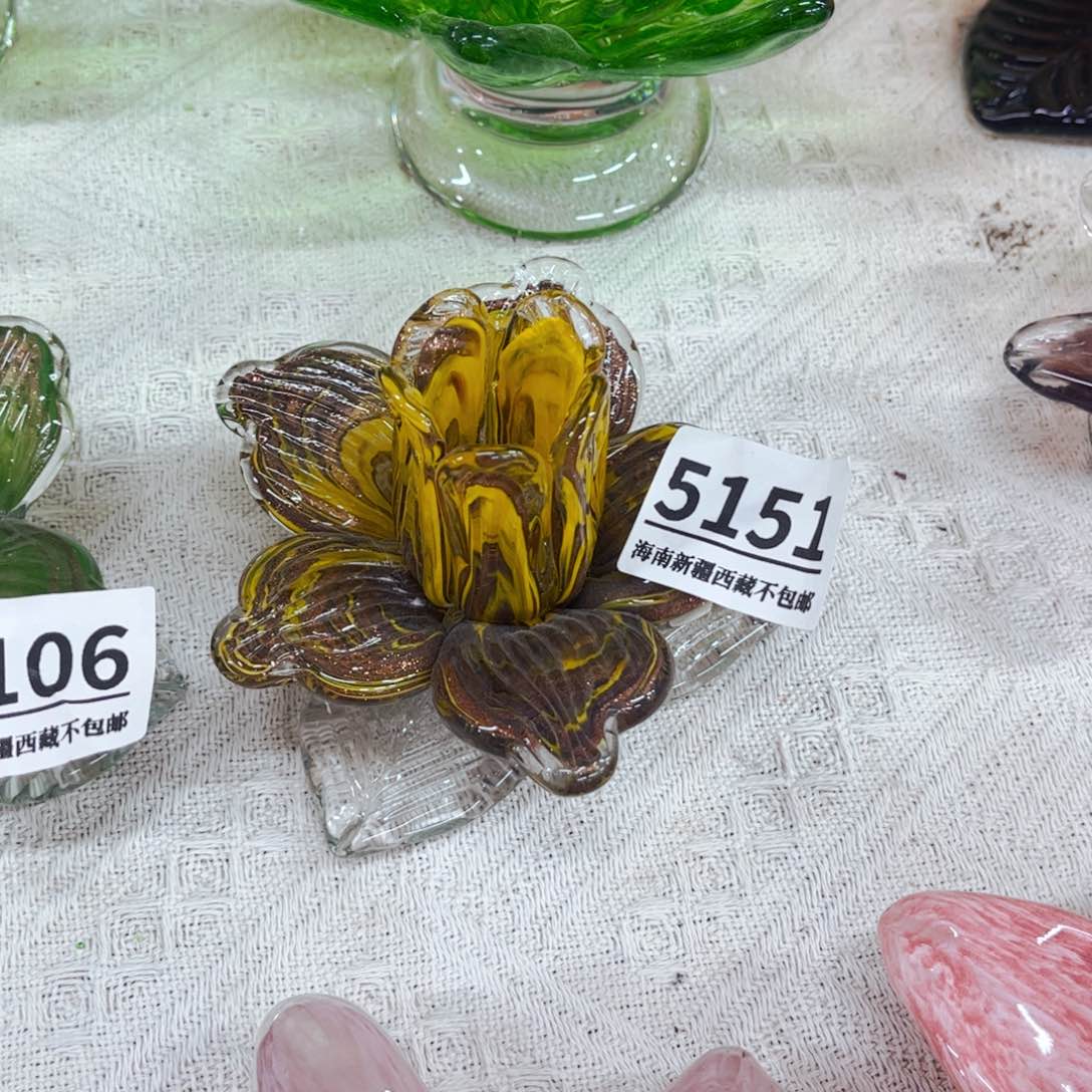 5151烛台花 家悦琉璃花瓶摆件