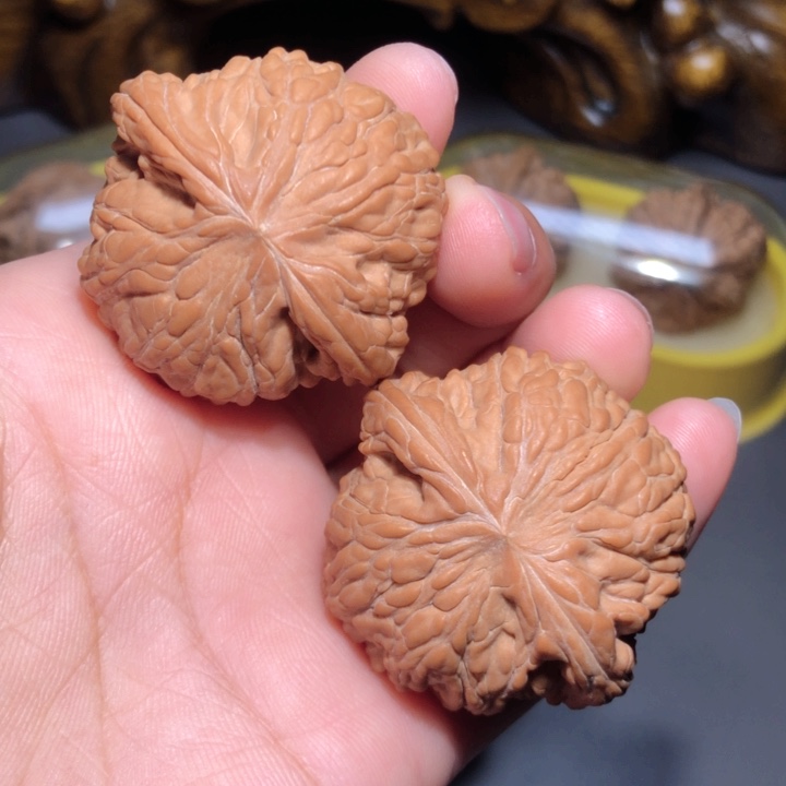 文玩核桃把件41磨盘