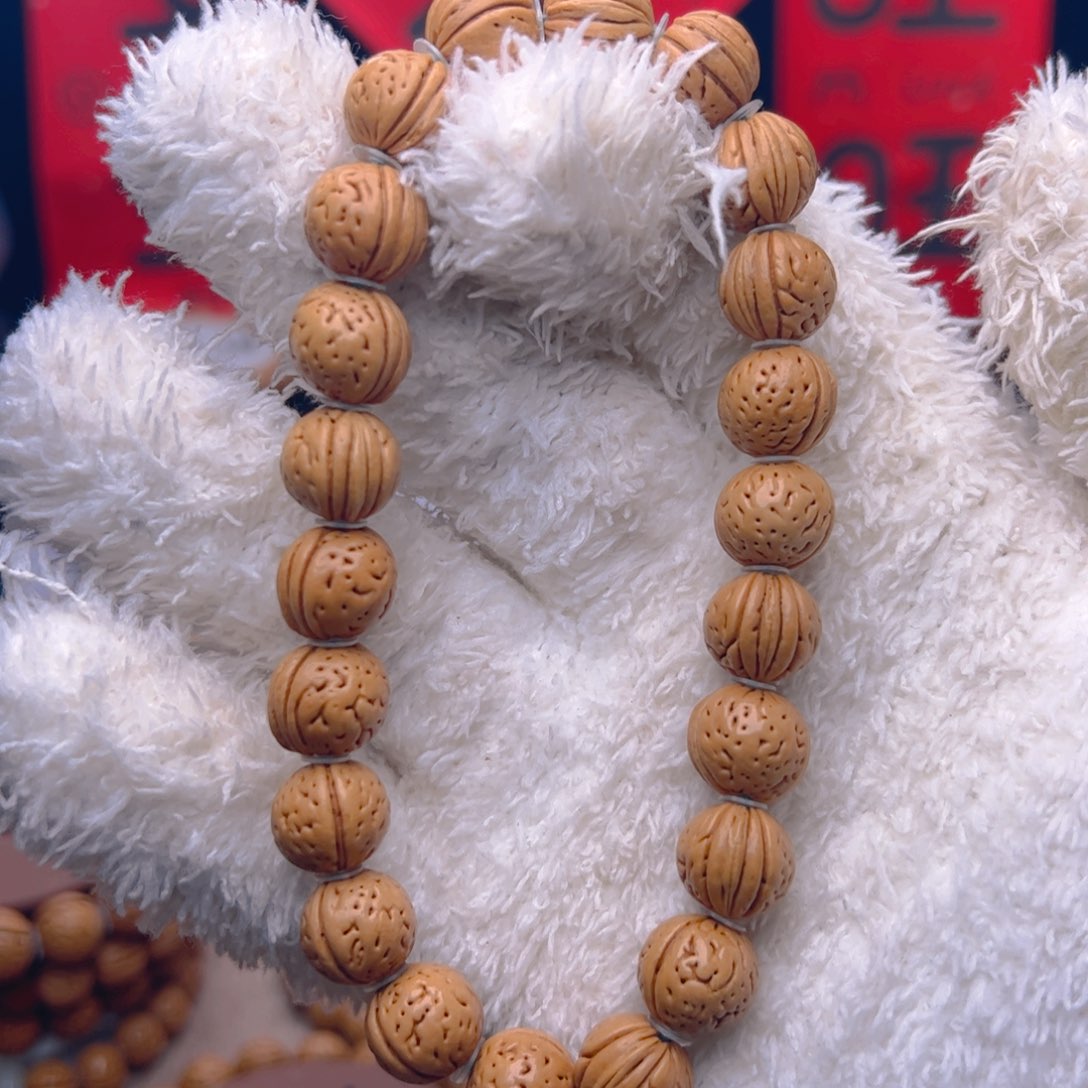 桃核手串1.2野生小黄桃