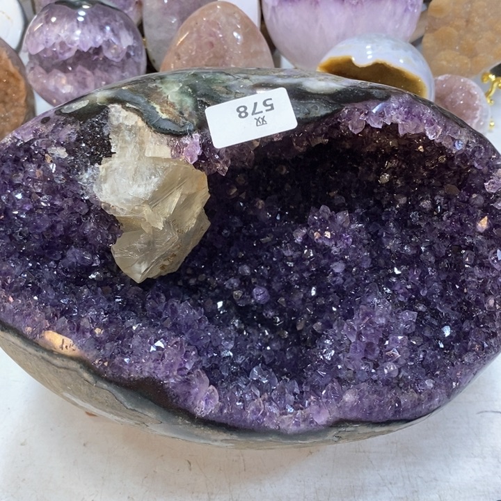 水晶大型摆件（非配饰）未镶嵌方解石