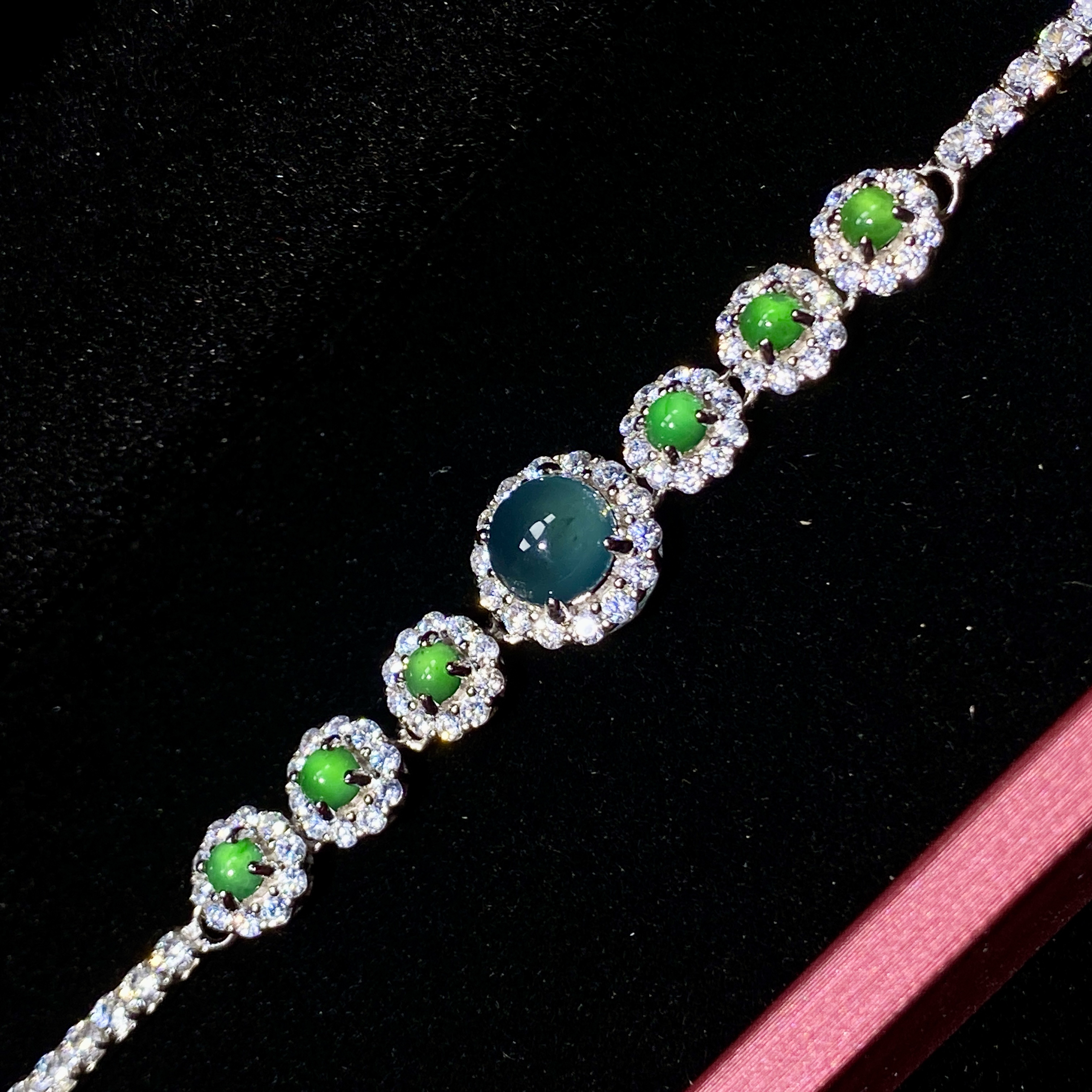 s925银设计款高冰手链简约轻奢百搭气质手饰