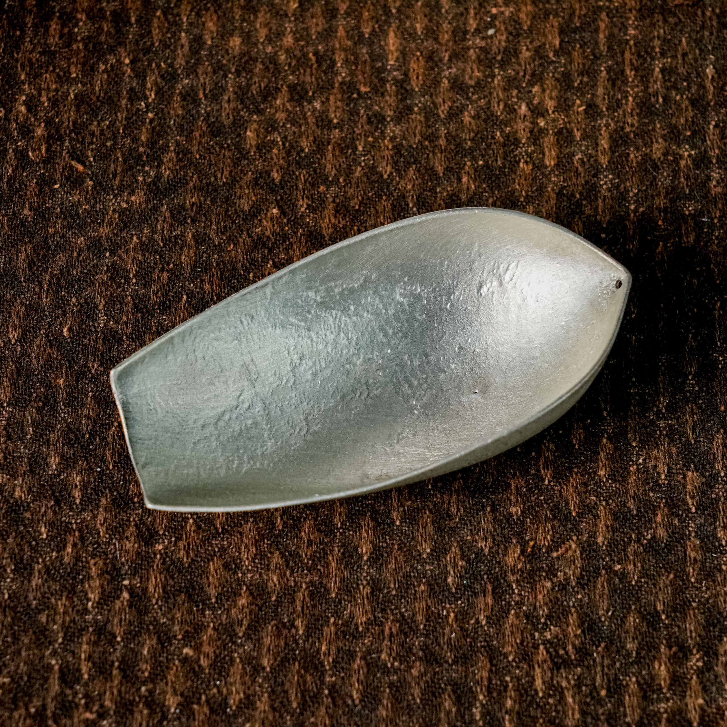 【古篱】纯锡菱形手握茶则GLS032