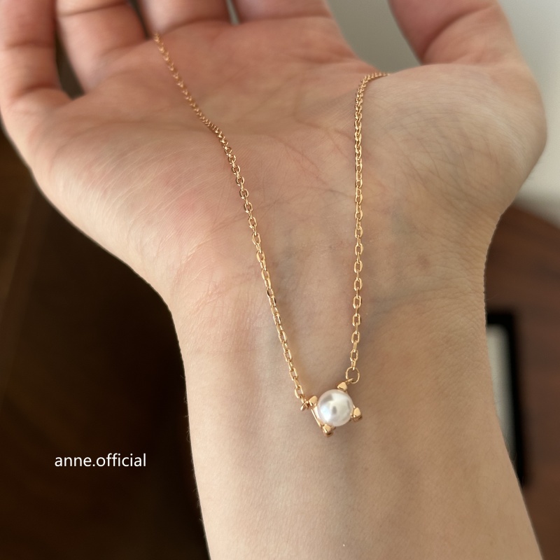 铜合金项链 设计感牛爪珠珠小众项链【X666】