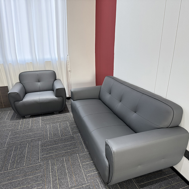 金鸾现代简约沙发会客室休息接待室商务洽谈极简风茶几组合套装