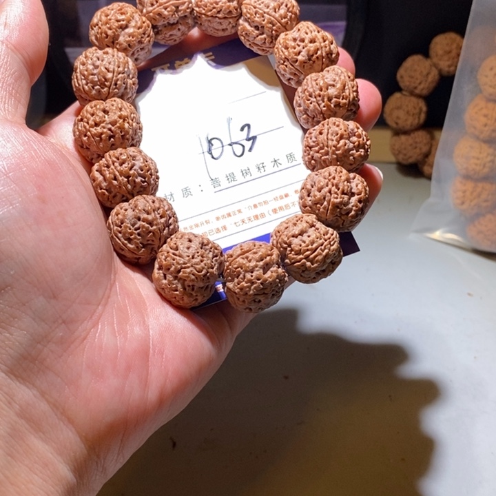 手串金刚菩提1663号尺寸20峰王