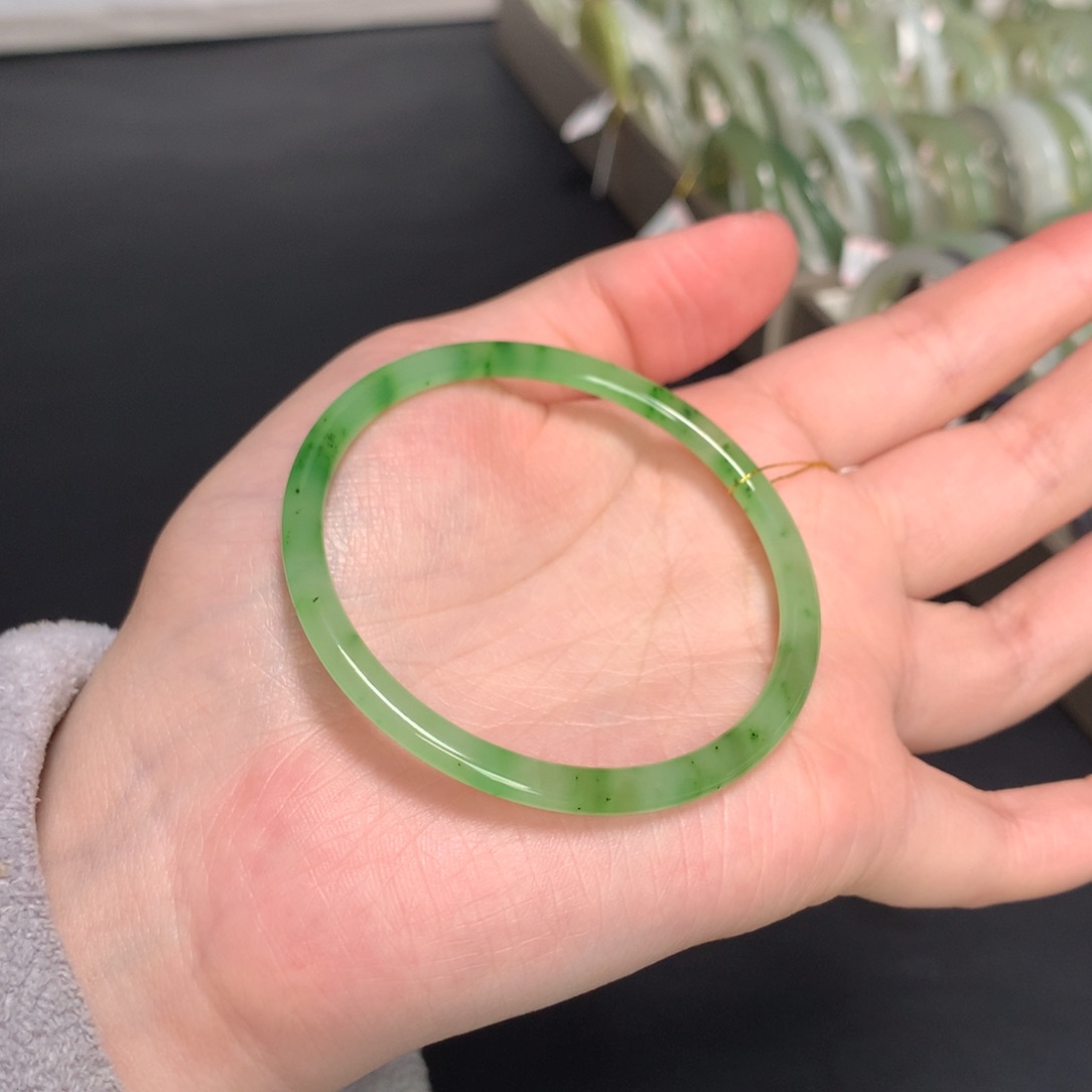 和田玉手镯未镶嵌54