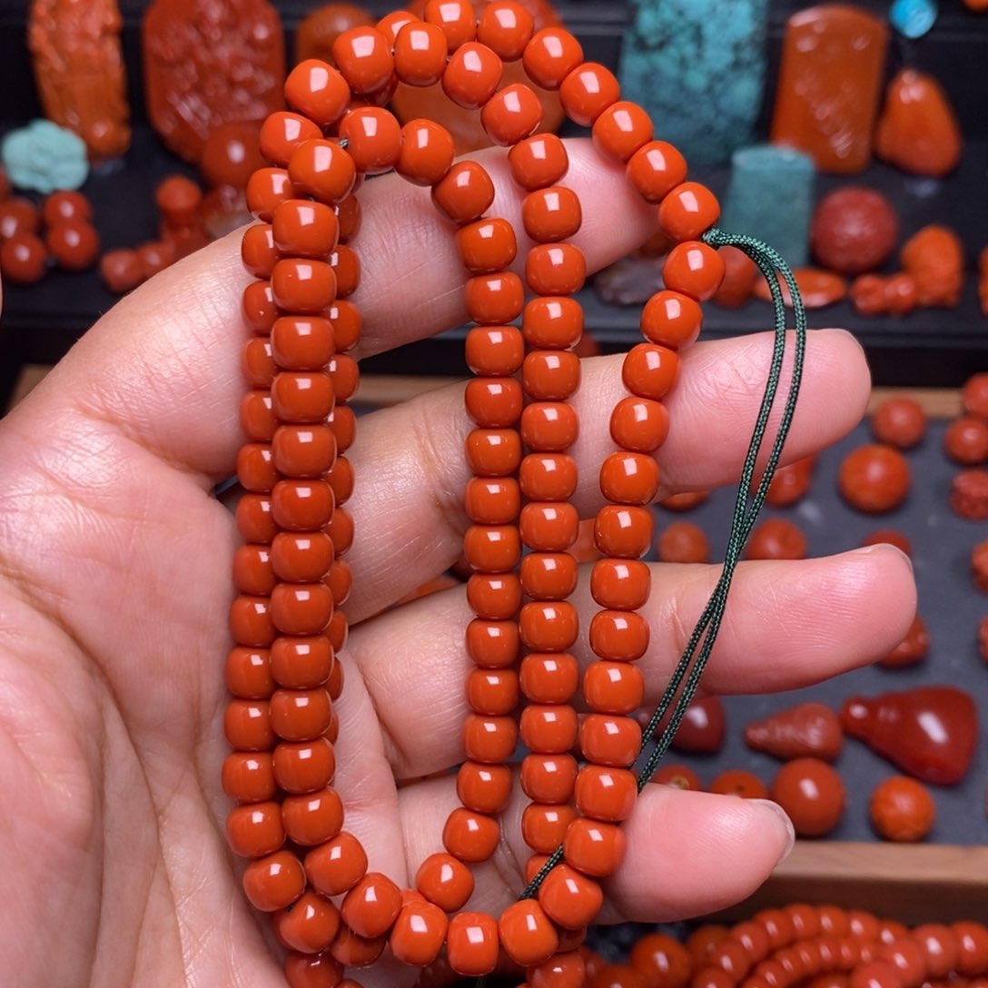 南红玛瑙配饰未镶嵌晓****y串108
