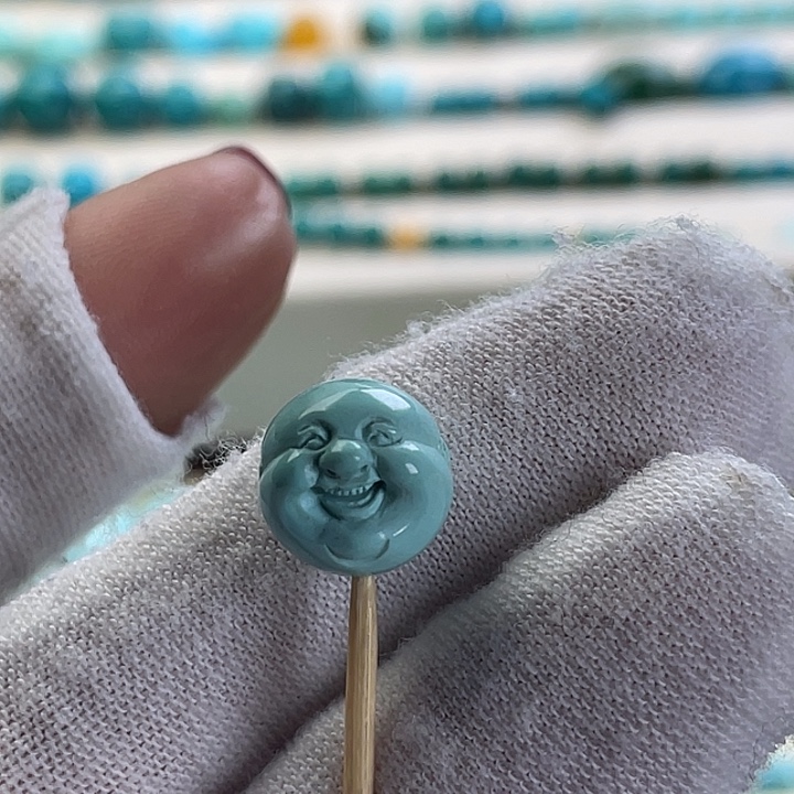 未***来绿松石未镶嵌珠宝半成品