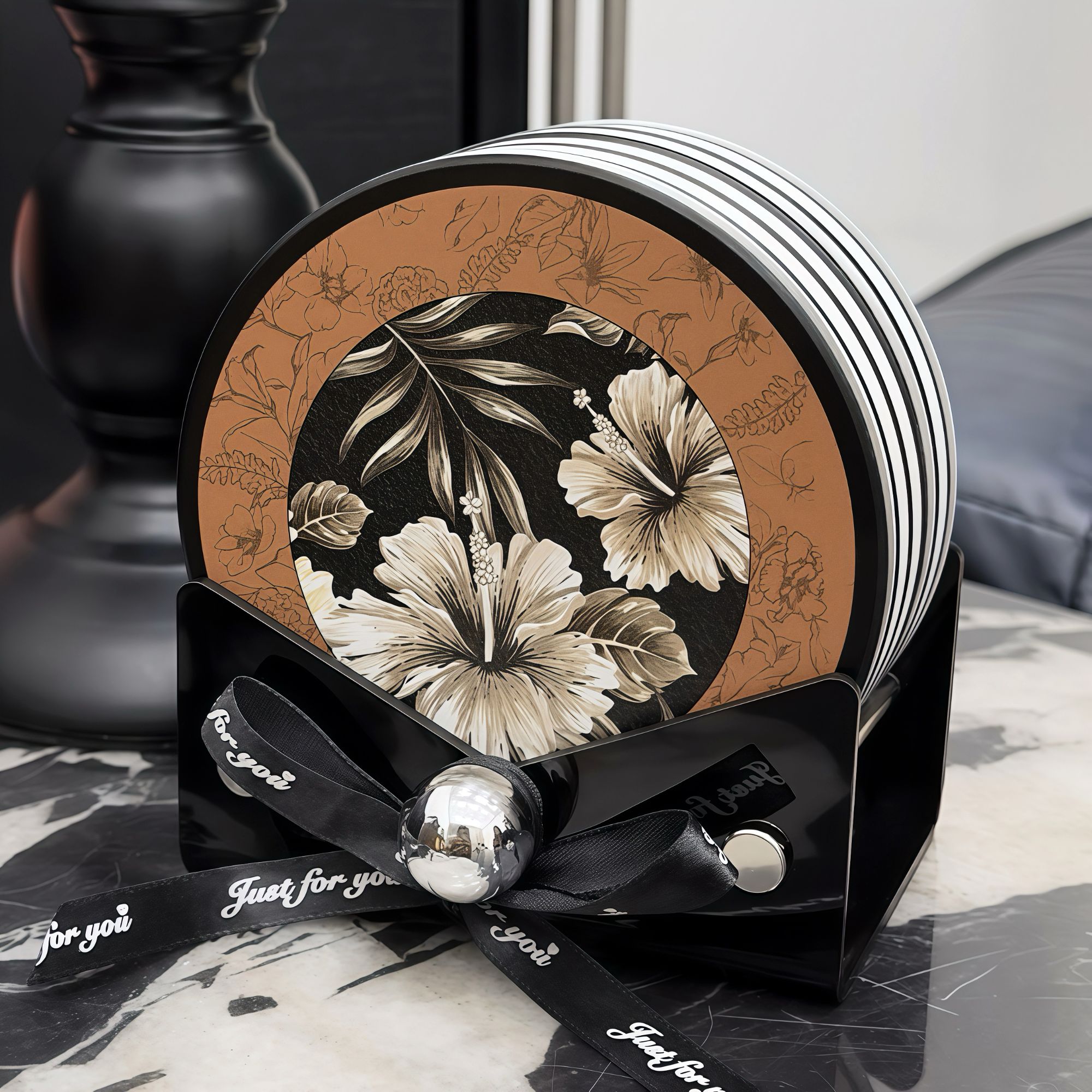 陶瓷杯垫办公室咖啡杯垫吸水杯垫子家用耐高温保护隔热垫马克杯垫