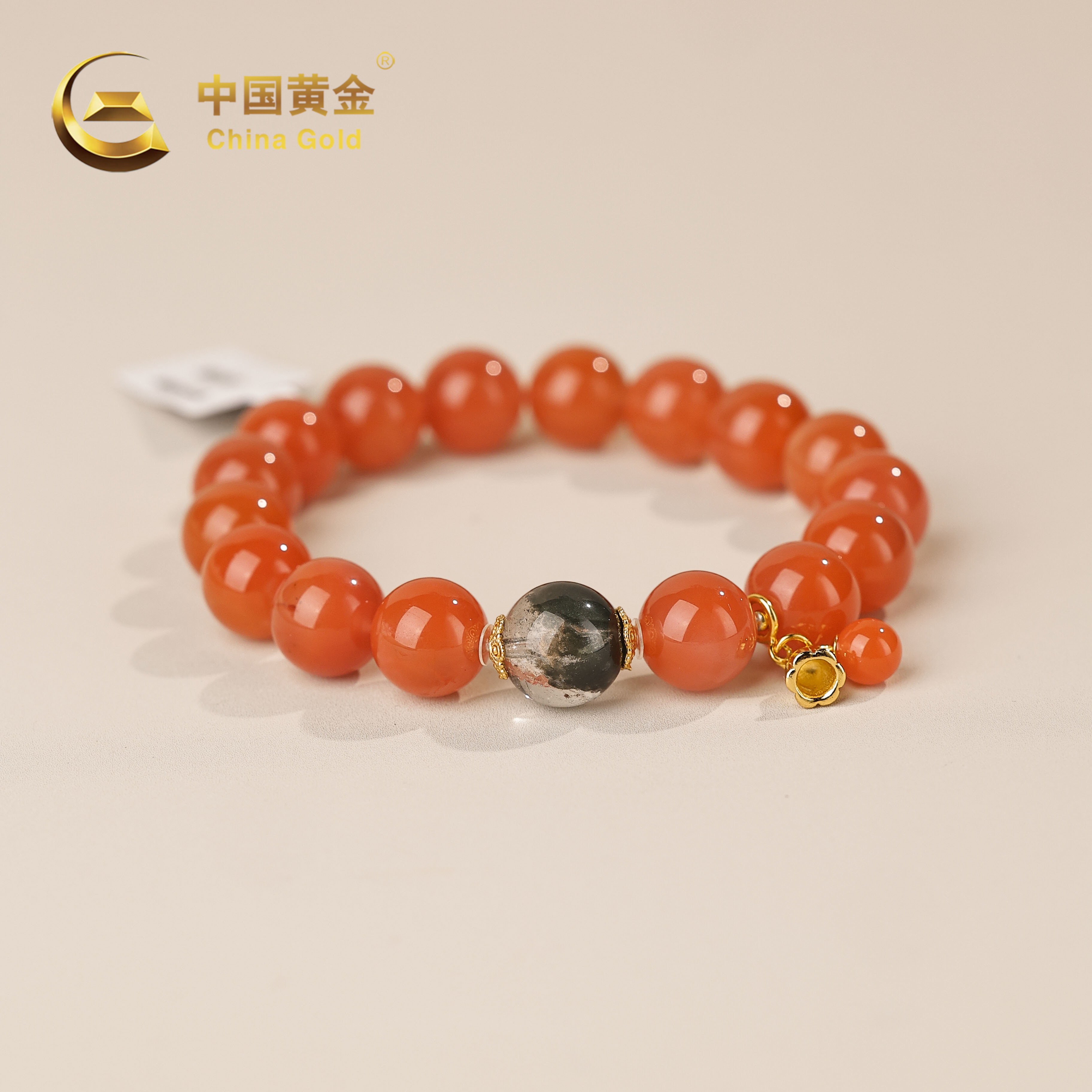 【中国黄金】叙夏 | 南红*手串*S925银镶嵌-S3487-格