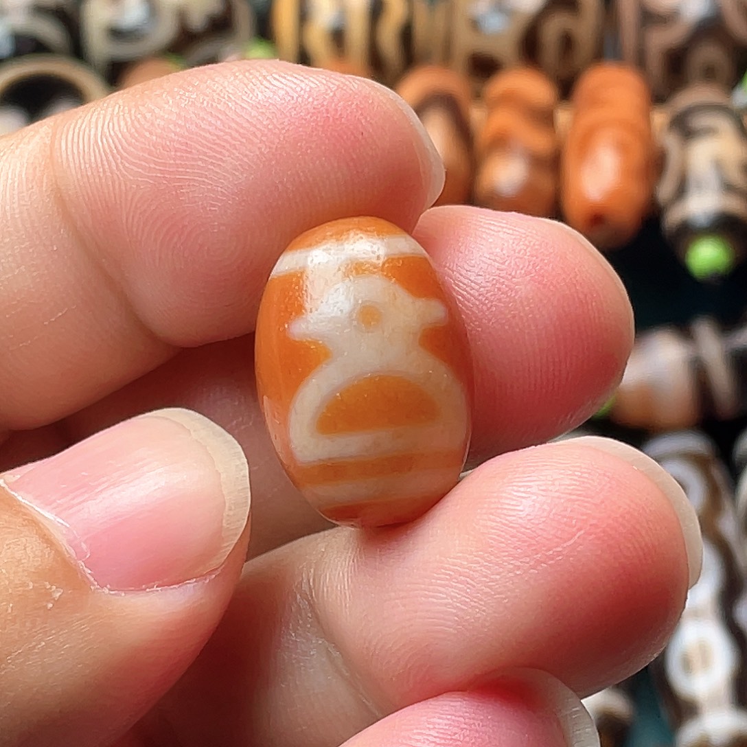 玛瑙/玉髓未镶嵌耳饰红肉财财