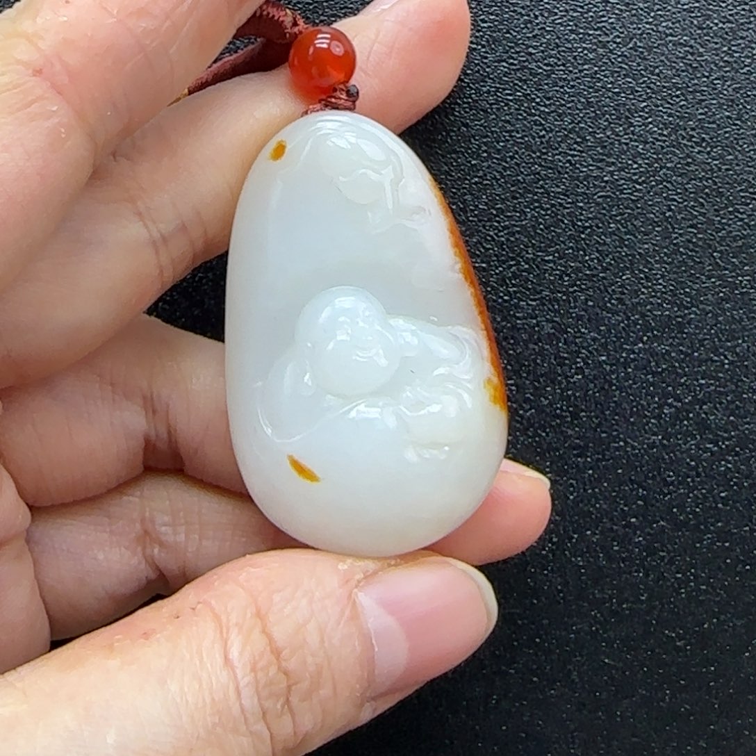 和田玉未镶嵌挂件