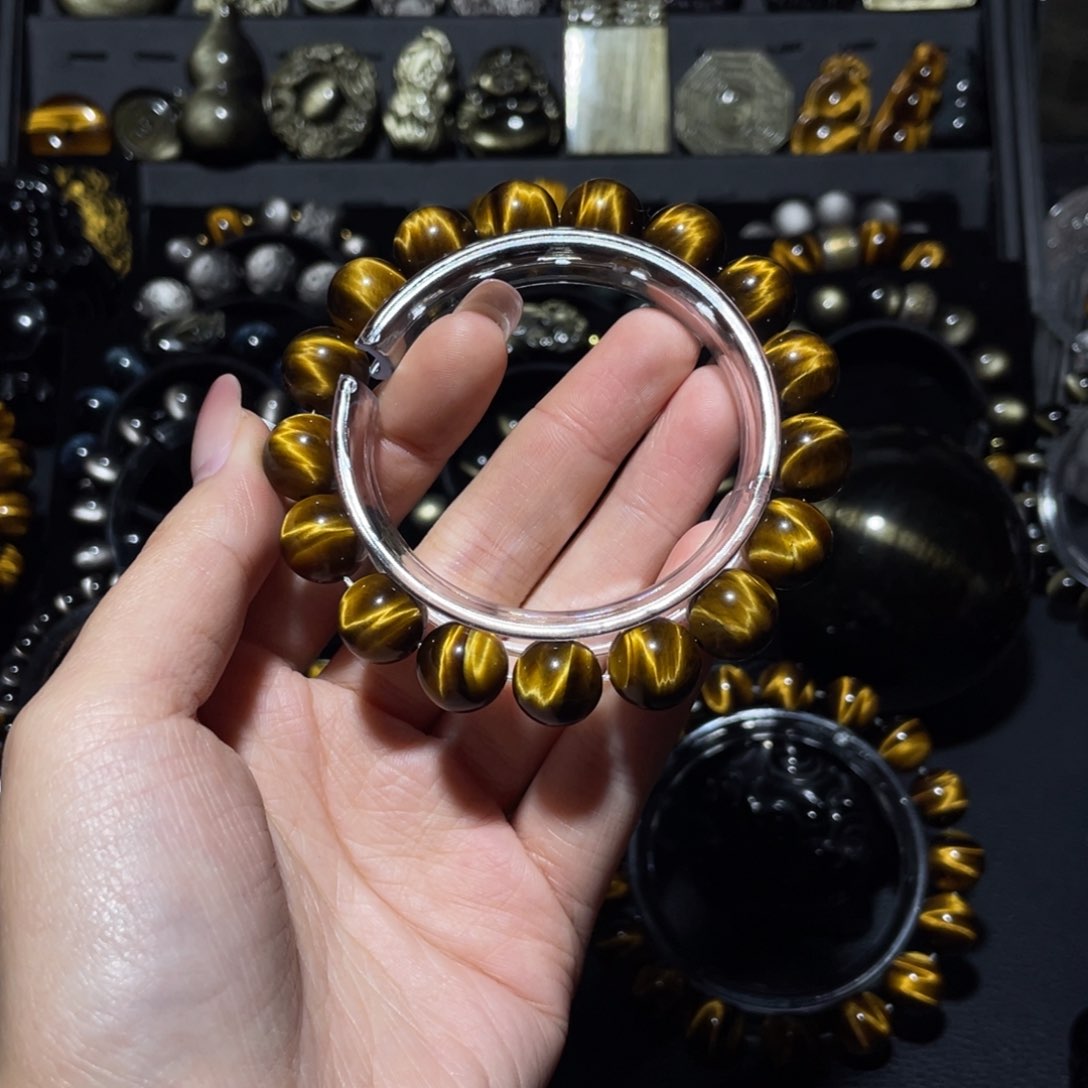 未镶嵌木变石（虎睛石）珠宝奇石A***a