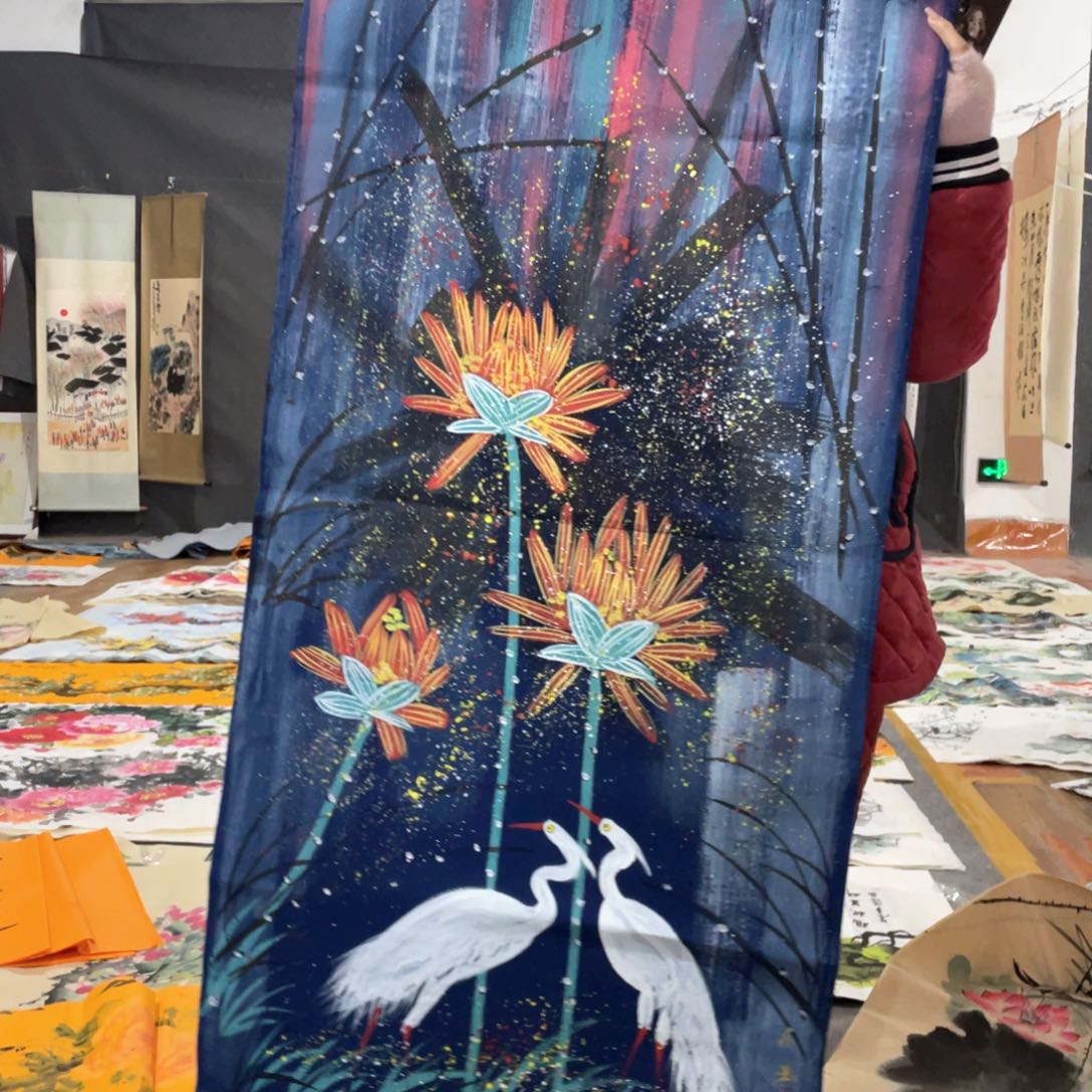 国画国画作品画心一张