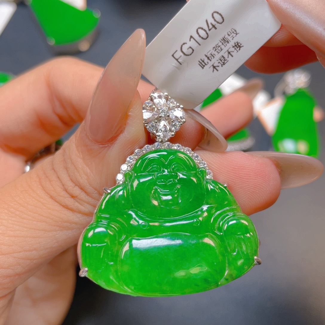 【闪购商品】颈饰银S925镶嵌翡翠翡翠