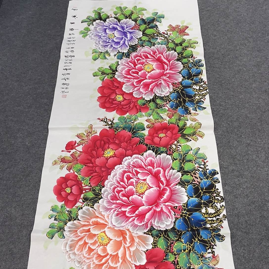 国画今天上午国画作品展示