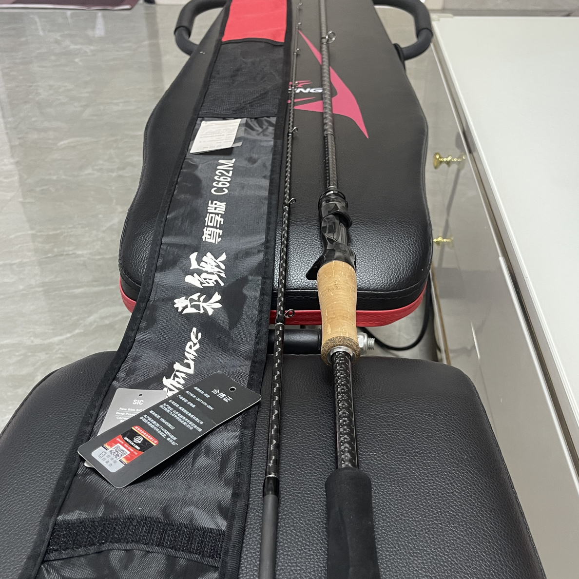 【98新】劲途荣鳜尊享版c662ml枪柄路亚竿，导环无裂，无断无修无暗伤