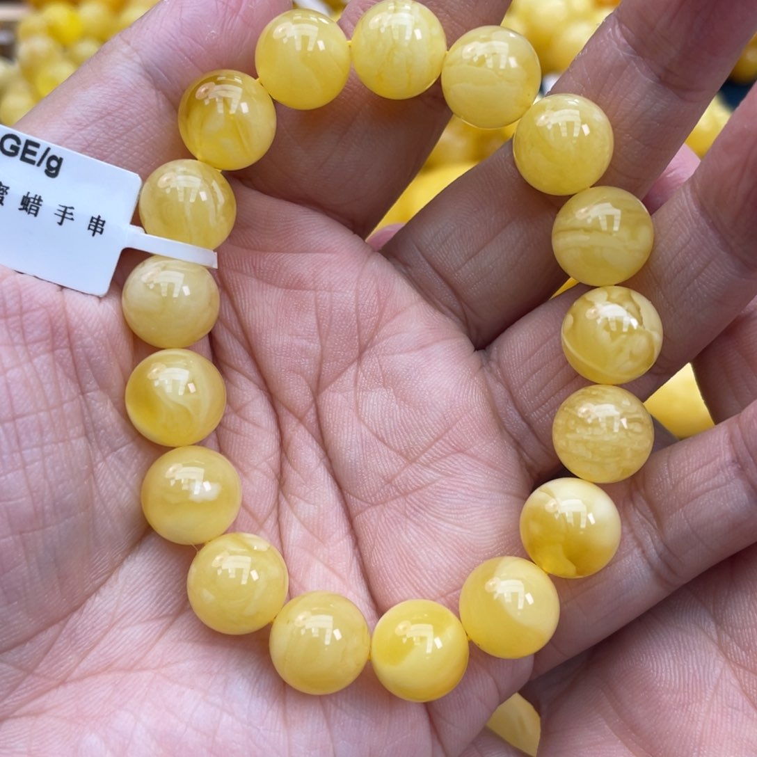 琥珀裸石未镶嵌琥珀蜜蜡11m m