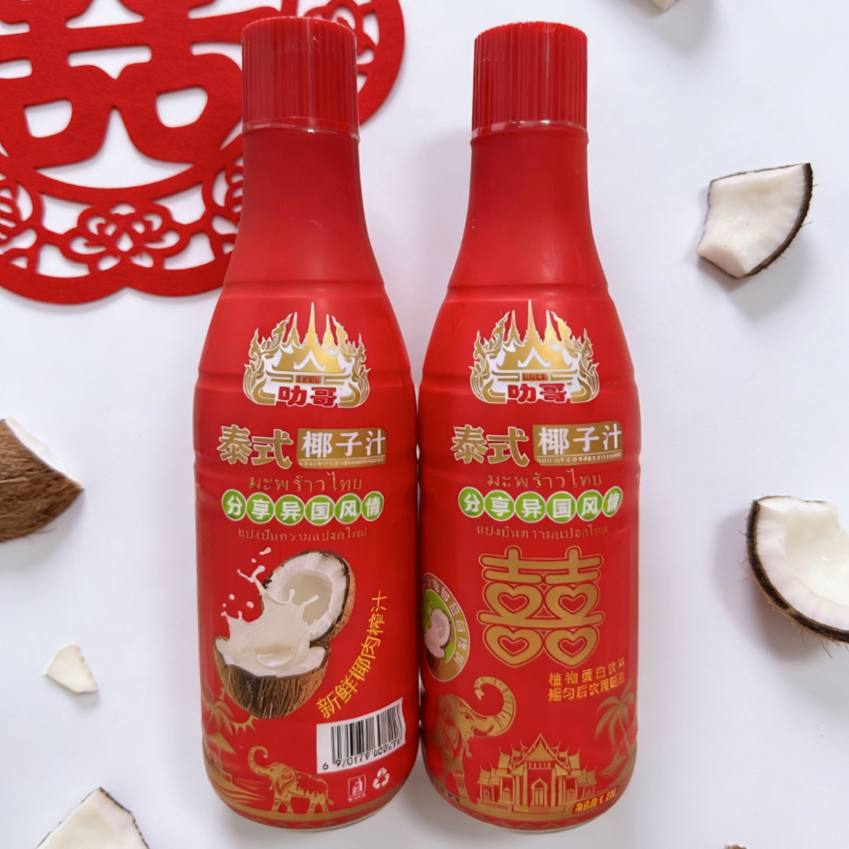 鲜椰肉生榨1.25*6瓶椰子汁、口感好，品质高、婚庆酒席必备