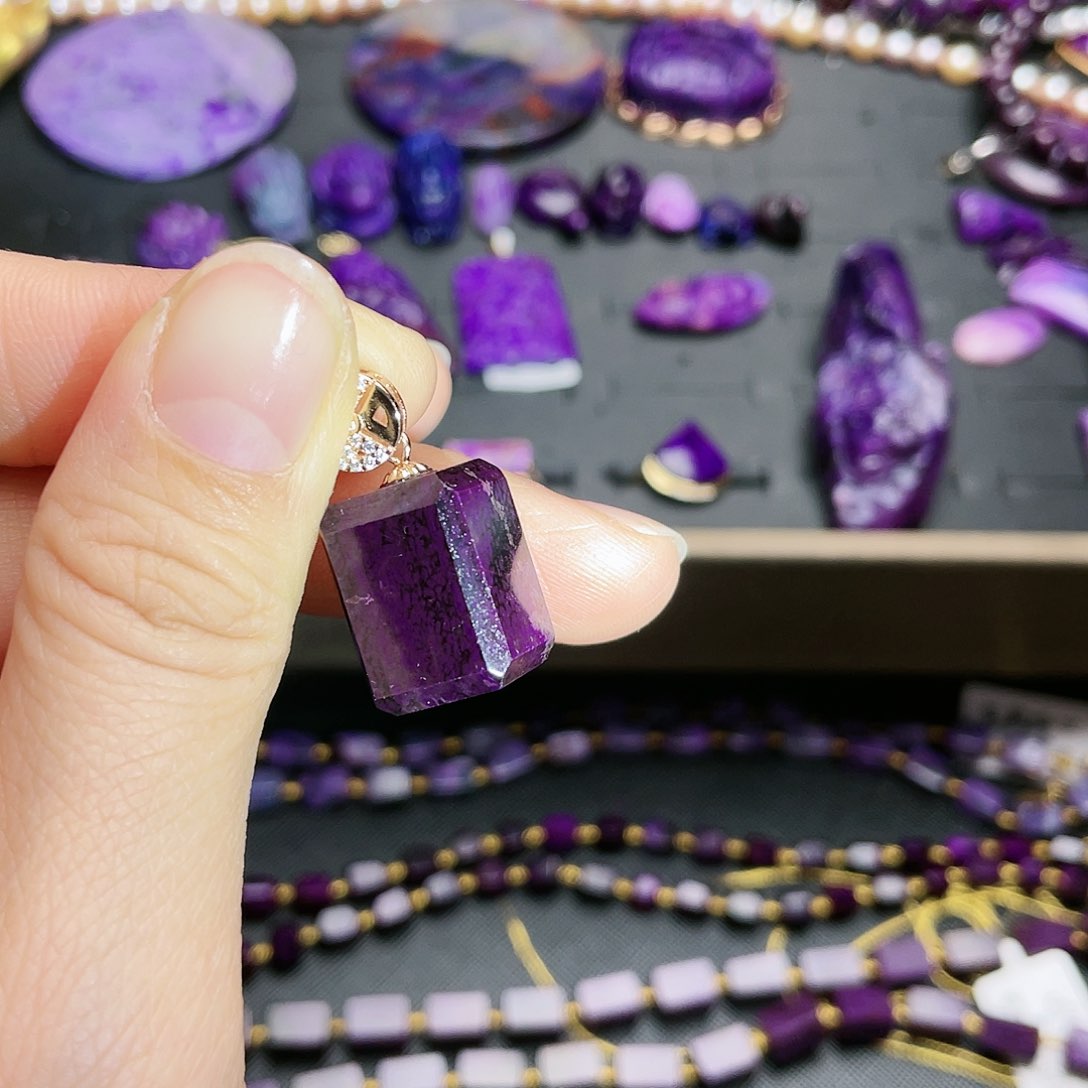 苏纪石（舒俱来）吊坠银S925镶嵌