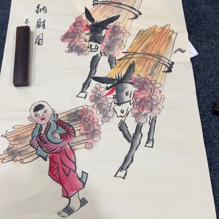 尚谷谷里年画作品画