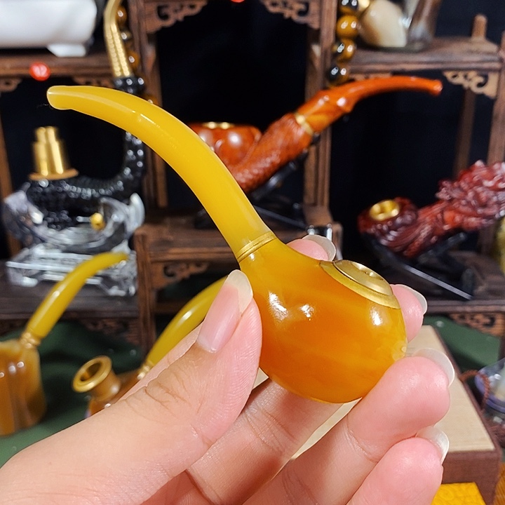 高端定制金丝楠烟嘴