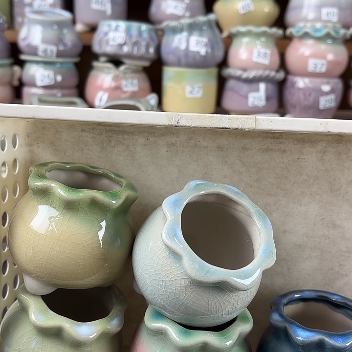 红陶量货/口高深浅搭配发6个