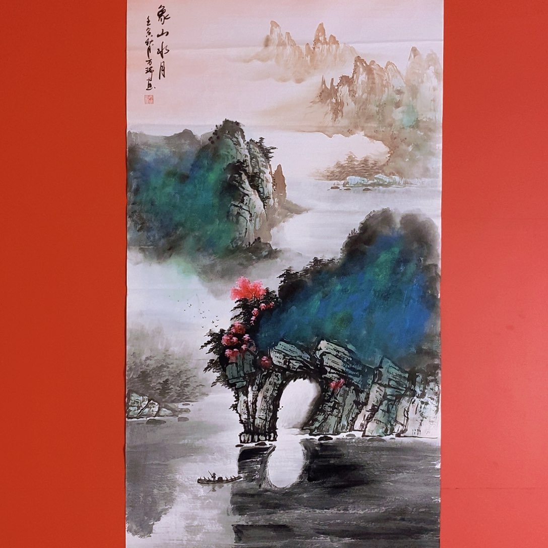 国画山水花鸟国画作品