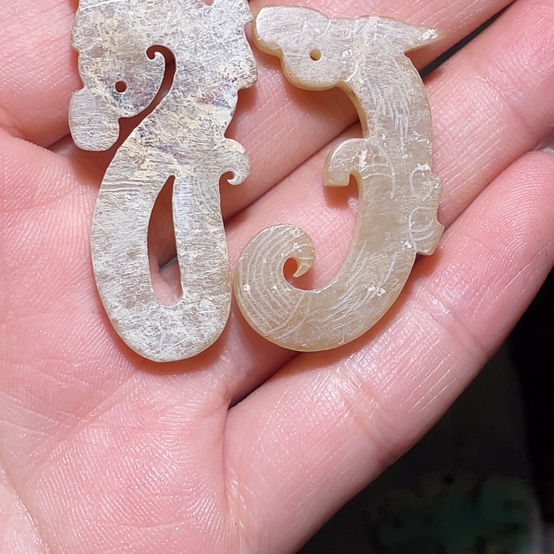 简***淡和田玉（糖玉）未镶嵌挂件