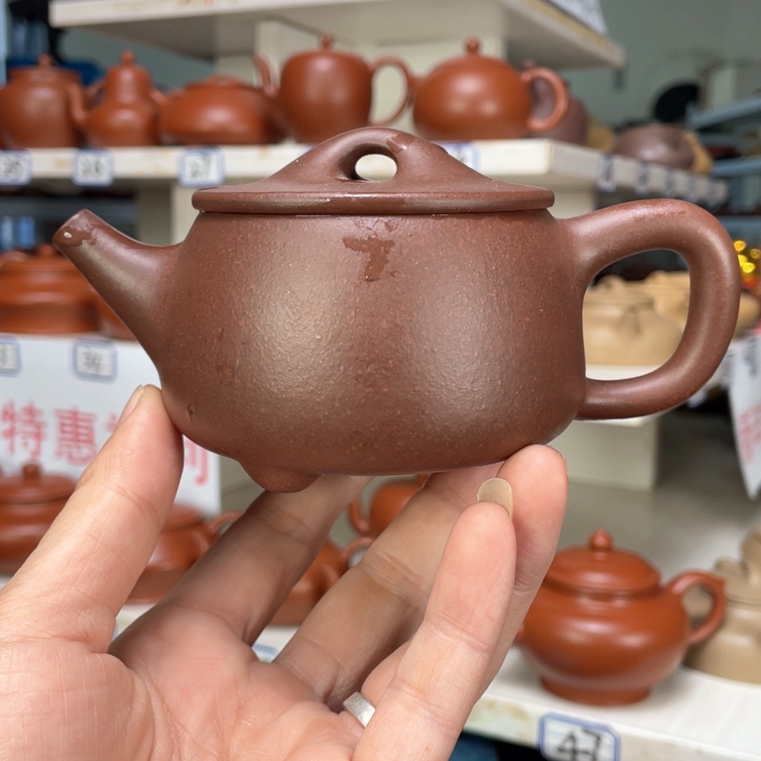 紫砂茶壶紫泥全手工210毫升