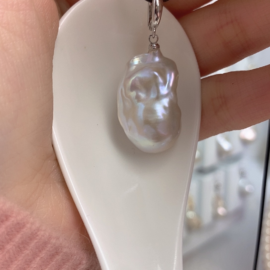 淡水珍珠颈饰银S925镶嵌