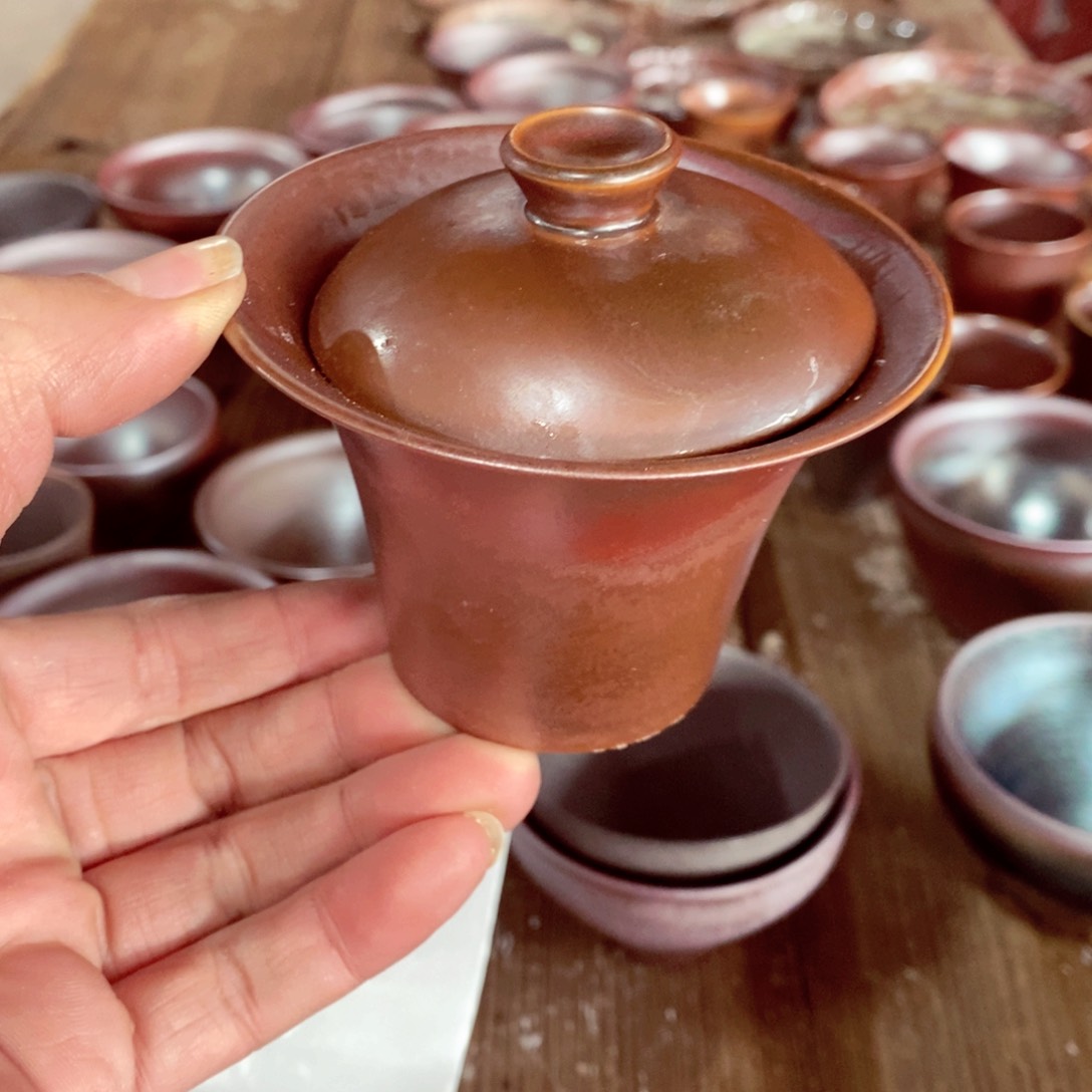 柴烧茶具陶瓷杯子