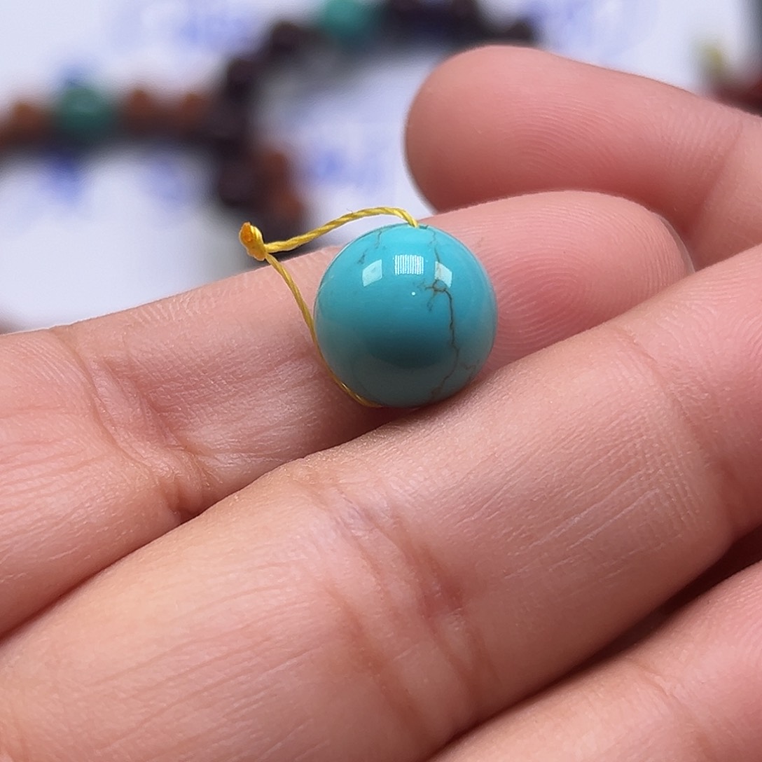 绿松石珠宝奇石未镶嵌淡**来