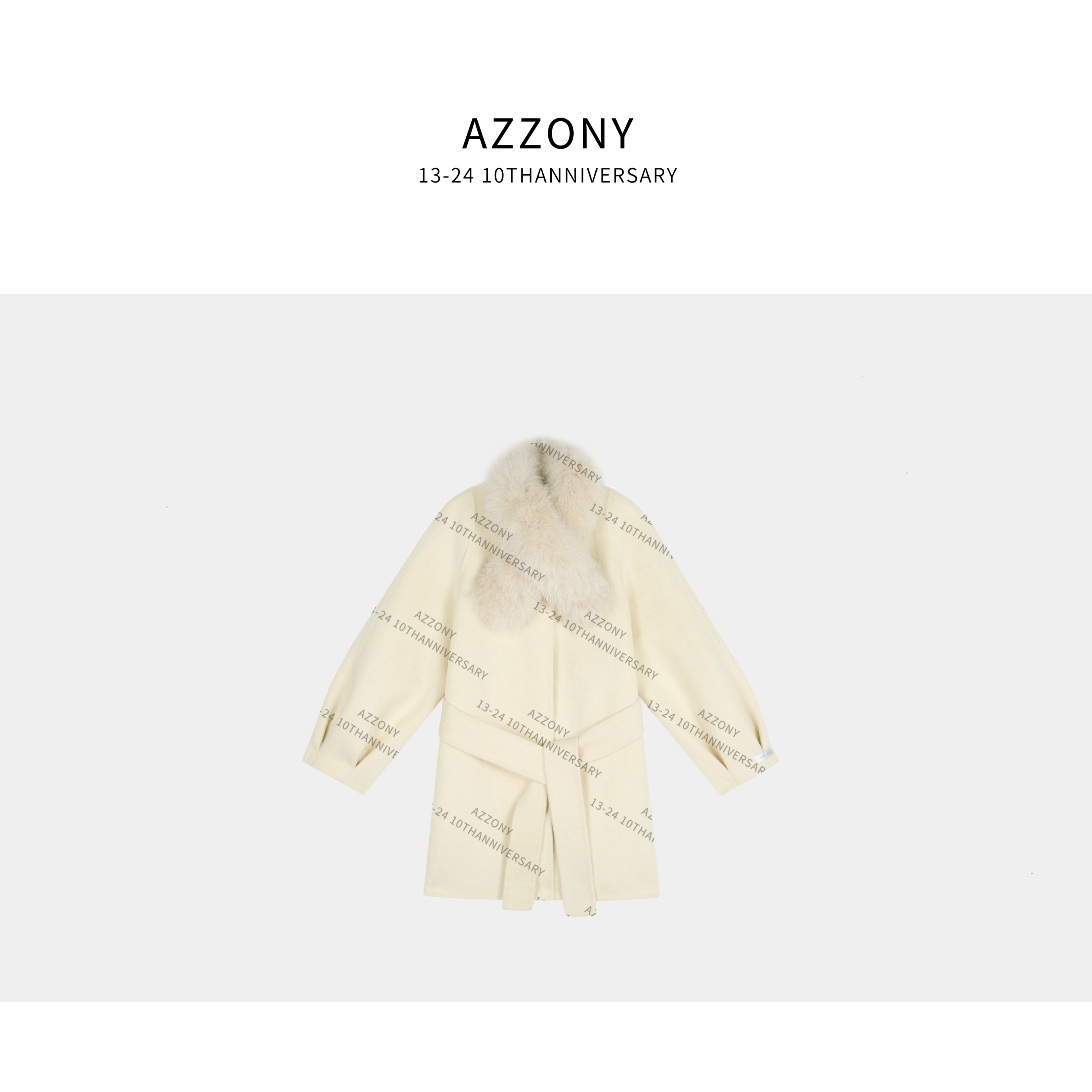 8 YYL  小姨羊毛米大衣+狐狸毛毛领 HP12191  2025冬款上新winter