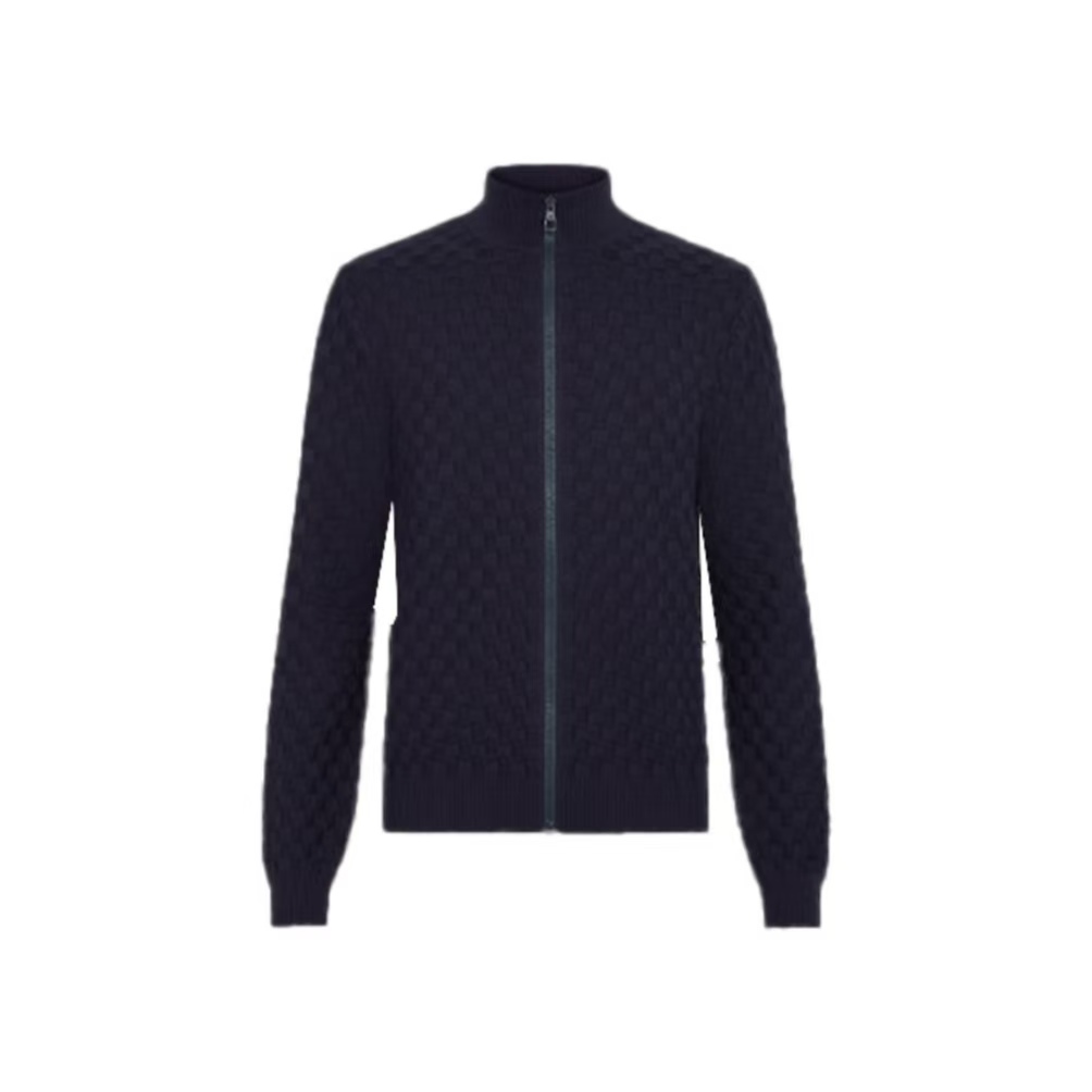 全新未使用 LOUIS VUITTON PARIS 羊毛全拉链开衫XXL