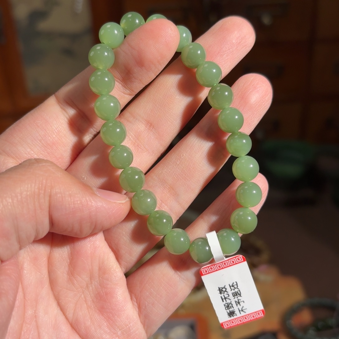 和田玉手串未镶嵌